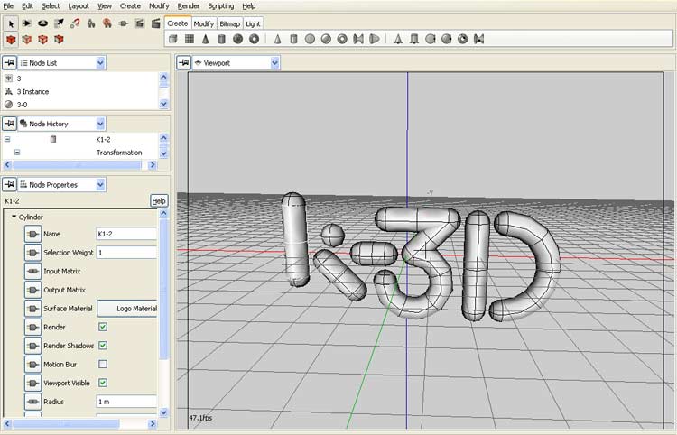 K3-D - Software Animasi 3D Terbaik
