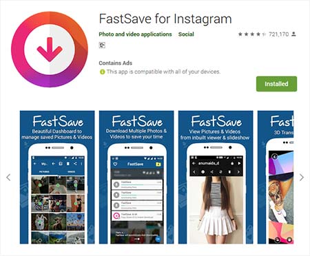 Aplikasi download video instagram - FastSave for Instagram