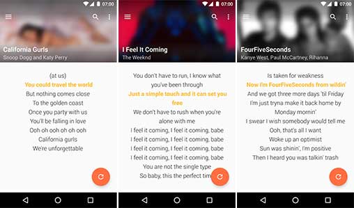 Aplikasi Lirik Lagu Android - QuickLyric