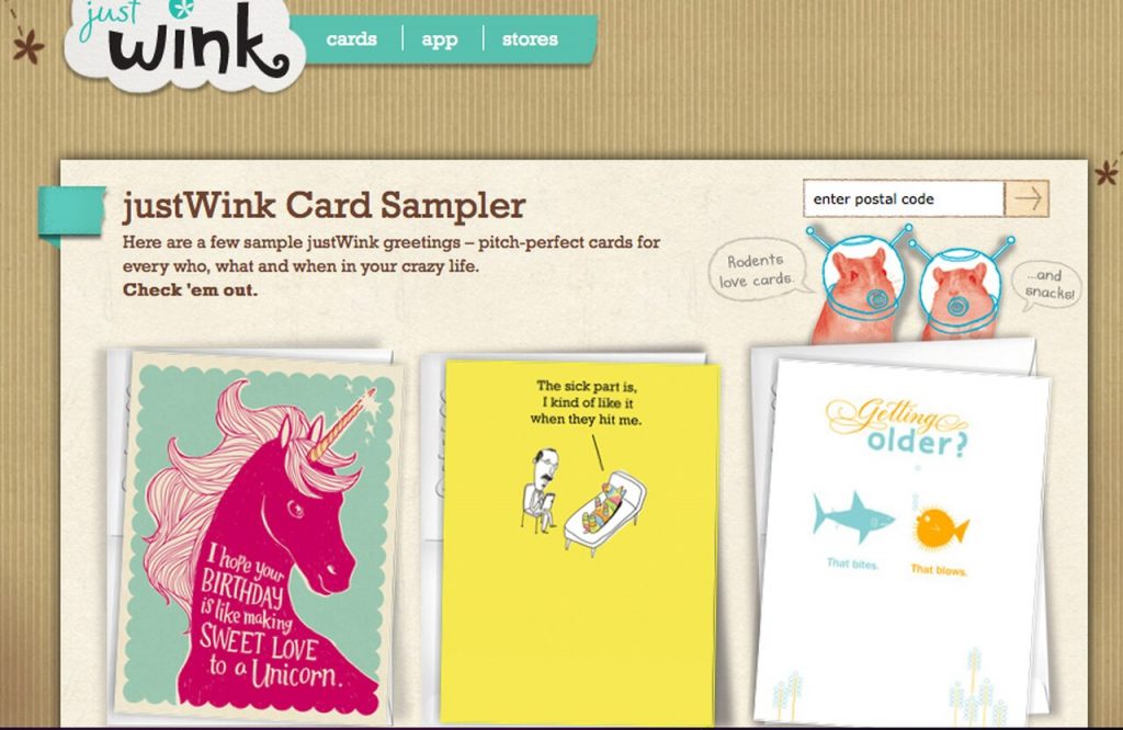 Just Wink Greeting Cards